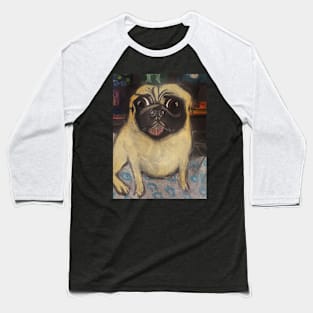 Winnie the Peculiar Pug Baseball T-Shirt